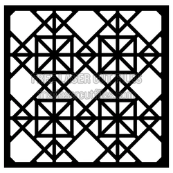 Geometric Decorative Screen Panel Laser Cut Pattern