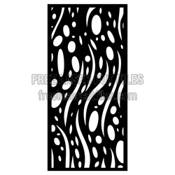 Abstract Swirl Decorative Screen Laser Cut Panel