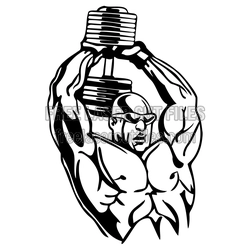 Bodybuilder Triceps Pose Laser Cut Clipart Design