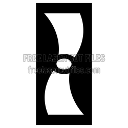 Decorative Door Screen Panel Pattern Ready to Cut