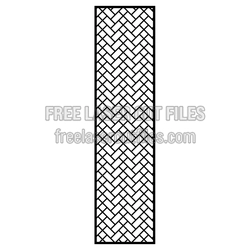 Decorative Lattice Screen Panel Ready to Cut
