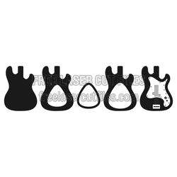 Electric Guitar Box Insert Laser Cut Template