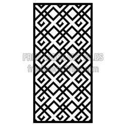 Geometric Wall Screen Decorative Pattern, Laser Ready