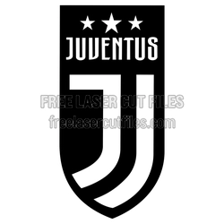 Juventus Soccer Club Shield Logo Laser Cut File