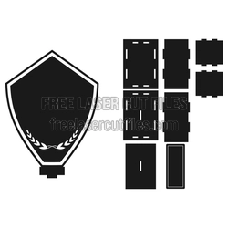Laser Cut Award Trophy Template, 3mm Ready to Cut