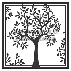 Layered Tree Laser Cut Panel for DIY Wall Decor