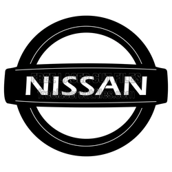 Nissan Logo Style Round Emblem Laser Cut File
