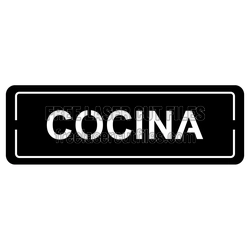 Cocina Home Sign Laser Cut Template, Ready to Cut