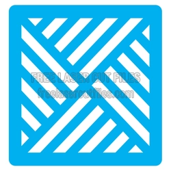 Geometric Stencil Panel Design, Laser Ready Cut File