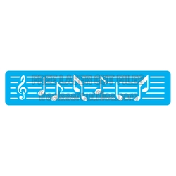 Music Notes Stencil Design for Laser Cutting