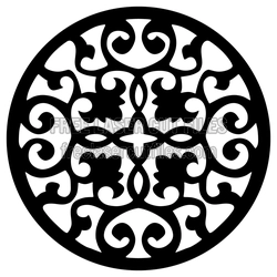 Ornamental Round Mandala Pattern, Laser Ready Free Download