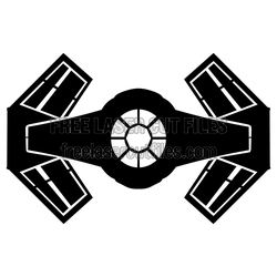 Space Fighter Ship Laser Cut Design Ready to Cut