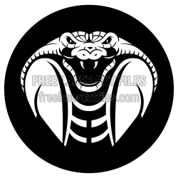Bold Cobra Snake Clipart Design for Laser Cutting