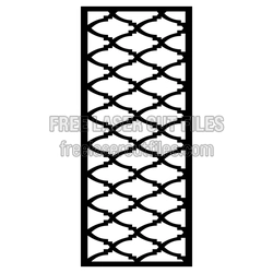 Decorative Lattice Door Panel Screen Ready to Cut