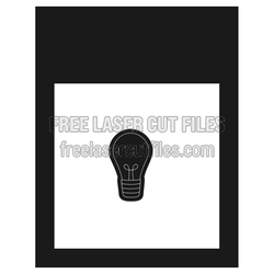 Teacher Note Pad Light Bulb Design, Laser Ready File
