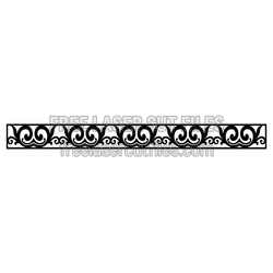 Ornamental Scrollwork Panel Design for Laser Cutting