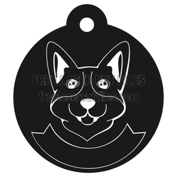Corgi Dog Ornament Laser Cut File, Ready to Cut