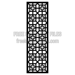 Decorative Door Panel Laser Cut Pattern, Ready to Cut