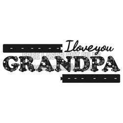Grandpa "I Love You" Laser Cut Family Sign