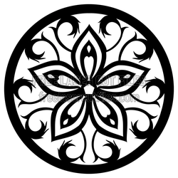 Layered Floral Mandala Round Cut File for Laser Cutting