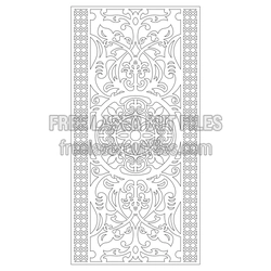 Ornamental Decorative Door Panel Laser Cut Pattern