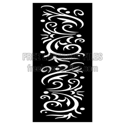 Ornamental Door Screen Pattern Laser Cut Design