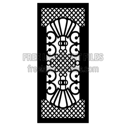Ornamental Lattice Decorative Screen Panel Laser Cut File