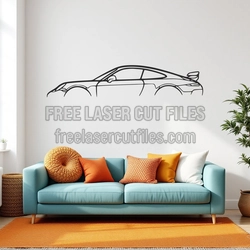 911 GT3 Model 991 Car Silhouette Laser Cut File