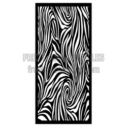 Abstract Zebra Stripe Panel Design, Laser Ready Decor File