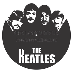 Classic Rock Record Clock Design, Ready to Cut
