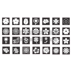 Free Floral Stamp Set for Laser Cutting Projects