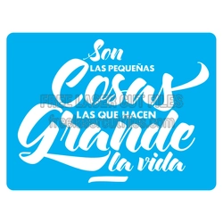 Large Things Make Life Great Quote Stencil Laser Cut File