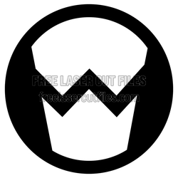 Superhero Mask Logo Laser Cut File, Ready to Cut