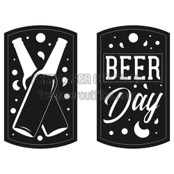 Beer Day Vertical Sign Laser Cut File, Ready to Cut