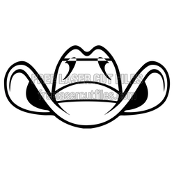 Cowboy Hat Clipart Laser Cut File, Ready to Cut
