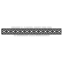 Decorative Geometric Door Screen Panel, Laser Ready Pattern