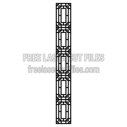 Decorative Geometric Wall Screen Panel, Laser Ready Pattern