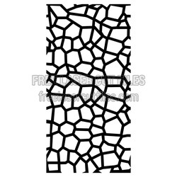 Decorative Mosaic Door Panel Laser Cut Pattern