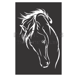 Elegant Horse Head Laser Cut File, Ready to Cut Decor