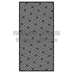Floral Lattice Door Panel Pattern Ready to Cut