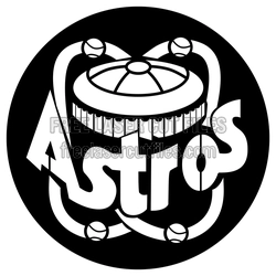 Houston Astros Baseball Logo Laser Cut Design