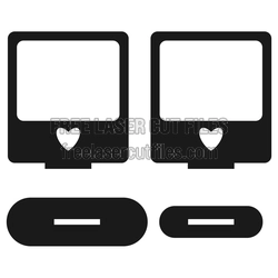 Love Photo Frame Laser Cut File, Ready to Cut DIY Display