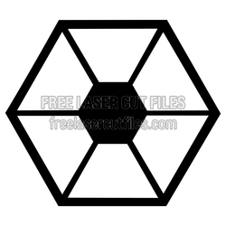 Hexagon Geometric Panel Laser Cut Template