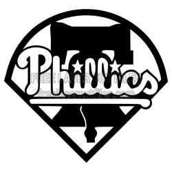 Philadelphia Phillies Logo Laser Cut SVG Design