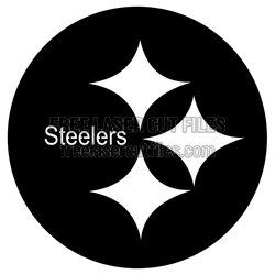 Steelers Football Logo Laser Cut File, Ready to Cut