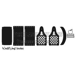 World's Best Teacher Gift Basket Laser Cut File