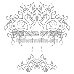 Celtic Tree of Life Laser Cut File, Ready to Cut