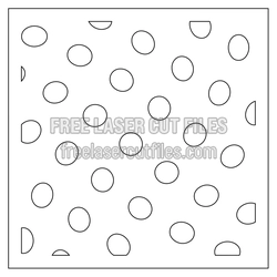 Geometric Polka Dot Panel Laser Cut Design