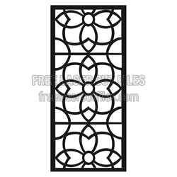 Ornamental Geometric Panel Laser Cut File, Ready to Cut