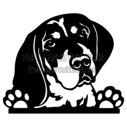 Beagle Puppy Laser Cut File, Cute Dog Silhouette